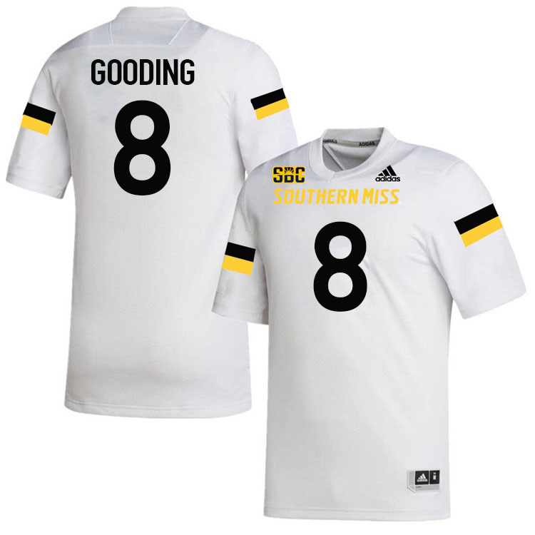 Southern Miss Golden Eagles #8 Connor Gooding Jersey Football Uniforms-White